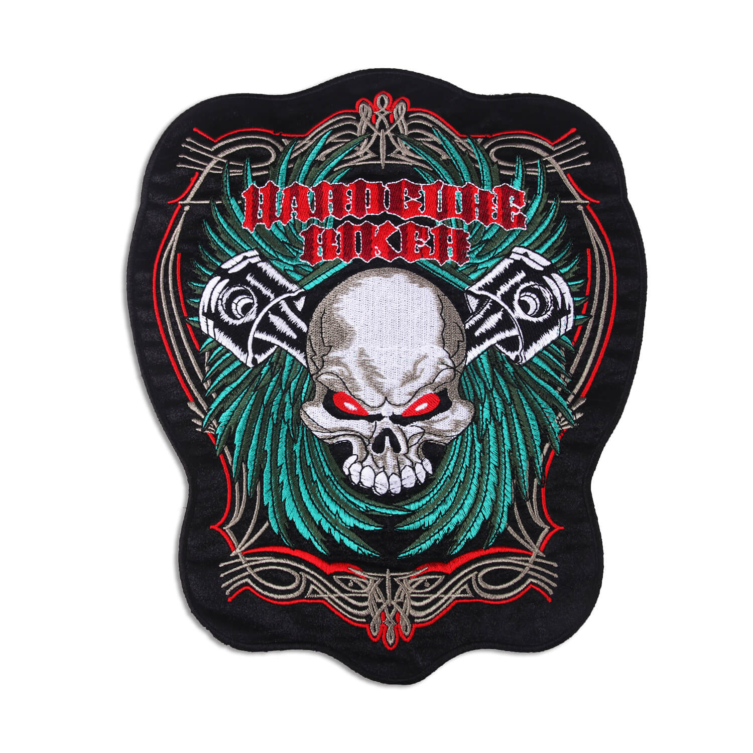 custom embroidered biker patch