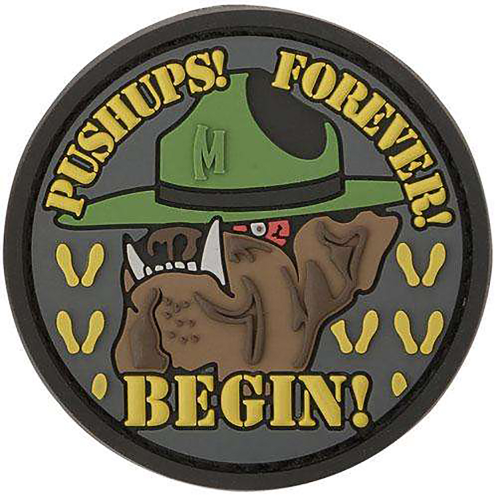 pushups forever custom military morale patch