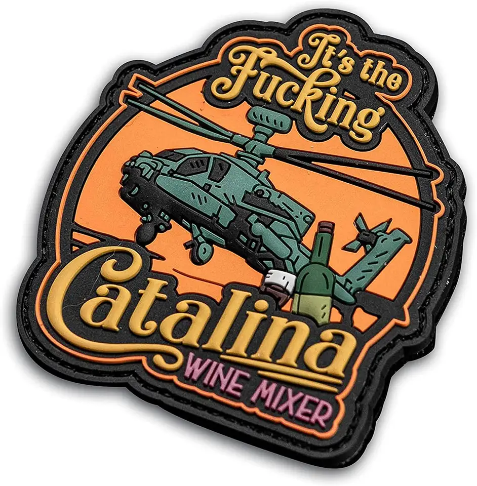 catalina wine mixer pvc military morale patch